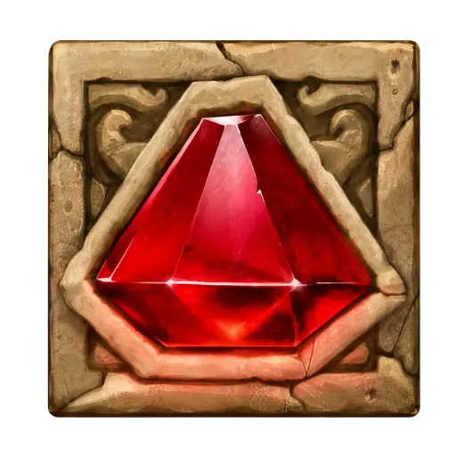 Red gem symbol